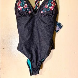 Navy blue swimsuit for summer time